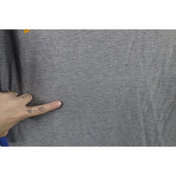 Nike Mens Large Faded Milwaukee Brewers Baseball 3/4 Sleeve Raglan T-Shirt Gray - Picture 8 of 16